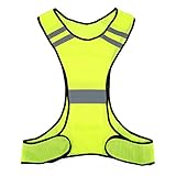 SoarUp 　反射ベスト　安全ベスト 誘導員　高い視界反射 セキュリティ服　調節可能(ライム)