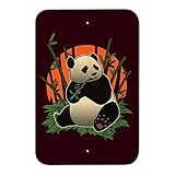 Giant Panda Bear Eating竹ホームビジネスオフィスSign 6" x 9" SIGN.WOOD.9X6.Z000843_8