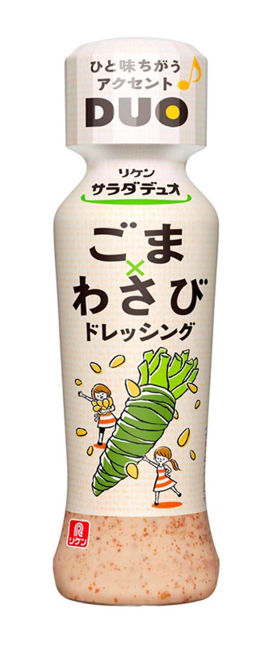 【47%OFF】【979円】 リケン 理研ビタミン サラダデュオ ごまわさびドレッシング 190ml×6個