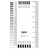 （ お徳用 5セット）マイゾックス クラックスケール 測定工具 55×91mm CRKS-2 219270 ブラック(黒) 〔 お徳用 プロ向け DIY 日曜大工〕