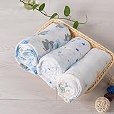 NANPIPER Baby Muslin Swaddle Blankets for Boys or Girls 100% Cotton Nursing Breastfeeding Cover Scar