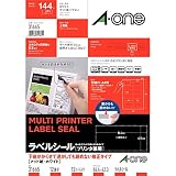 エーワン ラベルシール 透かしても読めない修正タイプ 12面 12シート 31665