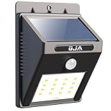 OJA 16 LED ソーラーライト ソーラー壁掛けライト 太陽発電 省エネ 人感センサーライト 防水 屋外照明 /車道/ガーデン/庭先/お寺 /軒先/壁掛け/玄関周りなどに適用 夜間自動点灯 (1)