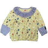 【春物】 SCOLAR(スカラ) 天竺総柄Pt衿付き長袖Tシャツ 130cm /イエロー NO.CH-16SP-SC03