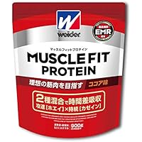 ウイダー マッスルフィットプロテイン ココア味 900g (約45回分) ホエイ・カゼイン 2種混合ハイブリッドプロテイン 特許成分EMR配合