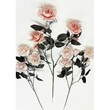 Bulk Buy : Darice DIY Craftsローズスプレーサテン3バラ、芽3 Dustyローズ24インチ( 12パック) 8711 – 14