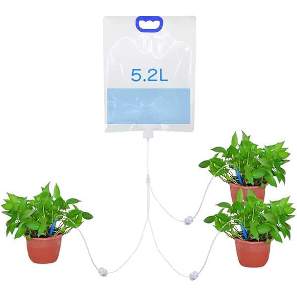 Amazon.co.jp: ZRGR 自動水やり機 植物 自動水やり 5.2L 大容量 3つ水