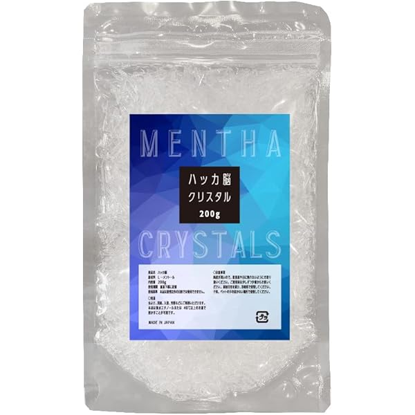 Amazon.co.jp: メントール結晶 100g ハッカ クリスタル 薄荷脳