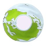 EOZY ベビー よだれかけ 丸い型 5重防水 ビブ お食事用 柔らかい スナップ 360度回転 スタイ 可愛い 赤ちゃん 子供用 保育園 男の子 女の子 地球