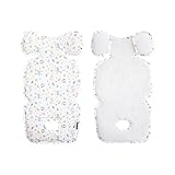 [BEBENUVO]ベビーカー、チャイルドシート、キャリア、クールシート、ライナー、乳児用、3Dエア、メッシュ素材、あせもの予防、換気、通気性、衛生、快適な夏の必需品、韓国の製造、ハンドメード (森の