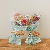 プチギフト 花束 ドーナツ ブーケ 【1個から注文可能】卒業 卒園 退職 お菓子 個包装 配る 業務用 メッセージ シール 産休 育休 結婚式 ココサブ