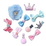 BIANHUAN ヘアピン ヘアクリップ ヘアアクセサリー 10個 セット 子供 髪飾り キッズ髪留め 可愛い ヘアクリップ リボン 子供も通用 ヘアバンド 子供髪飾り お祝いギフト お洒落 誕生日の