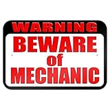 警告メカニックの用心 9" x 6" 私にtal 符号