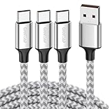 GHNTJAP USB C ケーブル 1M 3本セット USB A to C 急速充電 高耐久ナイロン USB TYPE-C ケーブル iPhone16/Galaxy/Pixel/Xperia/LG等タイプc機器対応