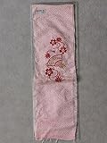 七五三用小物　正絹刺繍柄の半衿　ピンク色の子供用半衿　A5192-05