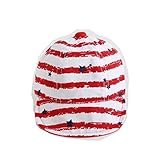 Spinas(スピナス) キッズ ベビー 帽子 キャップ 柄　星 スター ボーダー つば かわいい 日よけ UVカット 熱中症 防止 おでかけ 男の子 女の子 全3色 ブルー レッド イエロー (レッ