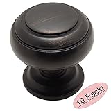 Cosmas ® 7498orbオイルはブロンズキャビネットハードウェアラウンドノブ – 1 – 1 / 4 "直径 – Wide Base – 10パック