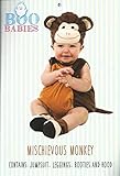 Boo Babies Halloween Costume Mischievous Monkey Brown Sz 9-18 Months 4 Pieces [並行輸入品]