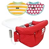 イングリッシーナ ファスト テーブルチェア Inglesina fast ベビーチェア＆Fario ファリオ 2P背止めマジックスタイ レッドドット W8274-0-21 レッド