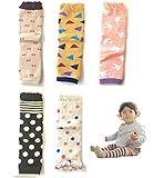 【Angelicate】ベビー キッズ の 防寒対策 も お任せ 厚手で あったかい レッグウォーマー 寒さ 怪我 から守る 5足セット (女の子)