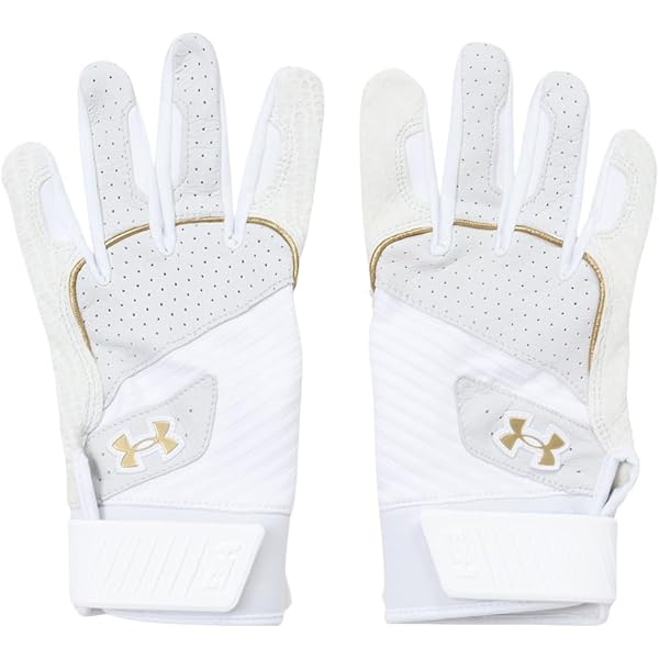 Amazon.co.jp: UA Harper Pro Gloves 24 White/White/Metallic