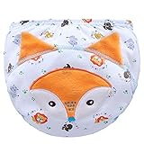 IPOTCH ベビー　可愛い　布おむつ　おむつカバー　綿製　トイレトレーニングパンツ　洗濯可能　全3サイズ - サイズ80for11KGキツネ