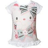 2016年 夏物 HELLO KITTY ハローキティ 天竺 リボン柄 半袖Ｔシャツ ホワイト◇80cm