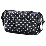 Isick ベビーカー用バック ベビーカー 車 バッグ ドリンク ホルダー 車でも使える 多収納 ベビーカー用バッグ