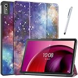 タッチペン1本 フィルム2枚付 Lenovo tab7 / Lenovo Tab M10a 5G LET02 対応 ケース兼用 レノボ タブ7 / AUタブ M10a ソフトバンク A301LV タブレットカバー おしゃれ かわいい 柄入り 耐衝撃 薄型 軽量 オートスリープ機能 法人大量注文対応応 (T0249-Tab7-Galaxy)