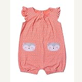 着ぐるみ ロンパース 夏 赤ちゃん 60 ベビー服 女の子 オレンジ 66cm