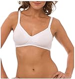 QT Intimates Nursing Bra - Cotton Blend - White - 34C [並行輸入品]