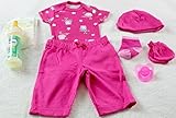 Reborn人形OOAKベビー女の子フクロウOnesieパンツ衣装帽子ミトンソックスModified PUTTYおしゃぶりおむつ式ボトルFakeフェイク牛乳セット