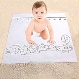 oenbopo ベビー毛布 新生児 写真撮影 小道具 柔らかい 敷物 コットン 可愛い　3パタン可選択　 (02)