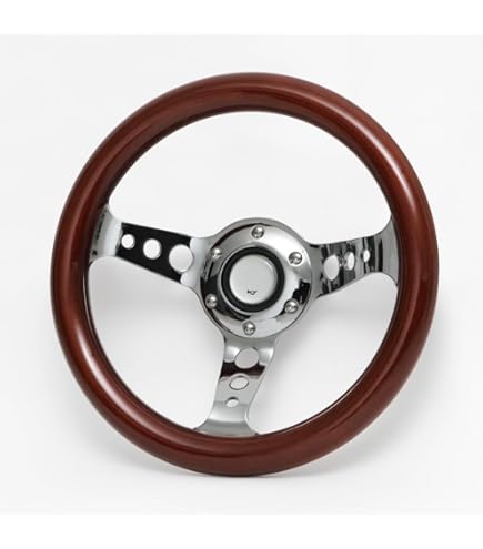 Amazon | 290mm 小径ステアリングホイール ウッド 29パイ 29Φ 旧車