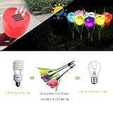 チューリップライト　パスライト屋外の庭の芝生ソーラーランプ搭載のLED　オレンジ