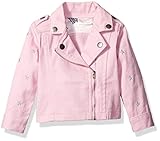 Rosie Pope Baby Girls' Lurex Star Moto Jacket Pink 24M [並行輸入品]