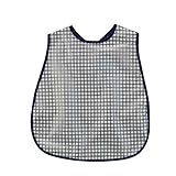 Tovadoo ベビー 食事用エプロン チェック柄　防水　水洗い簡単　出産祝い　プレゼント　四色入　45*27cm