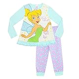 ティンカーベル ライトブルー パジャマ ピーターパン Disney 女児 女の子 日本未発売 オフィシャル 寝巻 春秋 オールシーズン 薄手 長袖 コットン 100％ [並行輸入品]