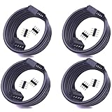 Kabenjee 4x高品質4ピンSMD5050/3528/2835 RGB LEDテープライト1M延長コネクタケーブル、4ピンRGB LEDストリップライトレイアウト延長接続ケーブル、ブラック拡張コ