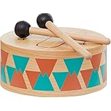 木のおもちゃ 知育玩具 太鼓 ドラム 楽器 打楽器 音楽 出産祝い 音の出るおもちゃ 1歳 木製玩具 誕生日 プレゼント 赤ちゃん ベビー 孫 I'mTOY アイムトイ クラシックドラム 子供 室内 おうち遊び おうち時間 (通常)