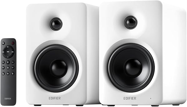EDIFIER M90 デスクトップスピーカー Bluetooth 6.0【2026年新モデル】100W ハイレゾワイヤレス対応 マルチポイント接続 専用アプリ 2.4GHzリモート HDMI eARC/光デジタル/USB-C/AUX入力 SUB OUT出力 コンパクト 白 - 1