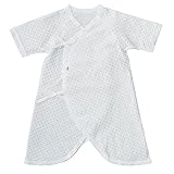 CELEC(セレク) 新生児 肌着 日本製 ベビー コンビ肌着 60cm フライス ドットプリント 出産準備 【105021】