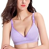 [Jiyaru]妊婦 授乳ブラジャー ノンワイヤー ストラップオープンタイプ 通気性いい #11 80C