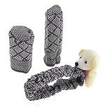 uxcell カーカバーセット ナイロン グレー ベージュ 弾性トリム ガードプロテクター