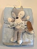 Chick Pea Racoon Grey/White/Blue 2pc Security Blanket [並行輸入品]