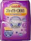 グーン　スーパーＢＩＧ　テープ止めタイプ　２８枚入 ×5個セット