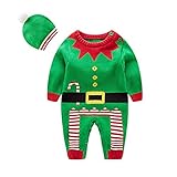 エルフ ベビー(Fairy Baby)クリスマスベビーロンパース 帽子付き ドール コスチューム 仮装 着ぐるみ 90cm