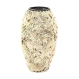 Deco 79 41155 Ceramic Shell Vase 13'D, 23'H - [並行輸入品]