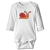 かわいい ベビー スマイル カタツムリ かわいい 蝸牛 半袖ロンパース コットン White Size 24 Months