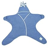 Tuppence & Crumble タッペンスアンドクランブル Star Baby Wrap スターラップ Brights ４－１０ヶ月 Cornflower ブルー BFSTARWb おくるみ [